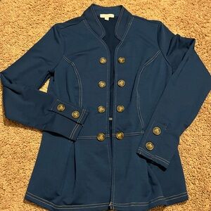 Adorable jacket with peplum style!